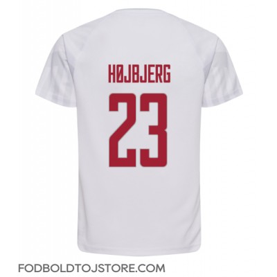 Danmark Pierre-Emile Hojbjerg #23 Udebanetrøje VM 2022 Kortærmet